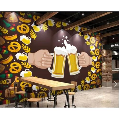Custom mural 3d photo wallpaper Carnival beer poster western restaurant hotel decor living room wallpaper for wall 3 d in rolls