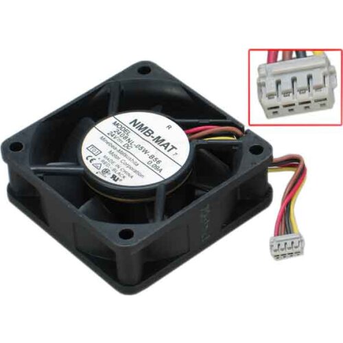NMB-MAT 2408NL-05W-B56, T01 DC 24V 0.09A 60x60x20mm Server Cooling Fan