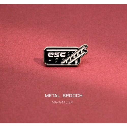 The night escapes the enamel pin ESC button ladder Brooches Alloy punk lapel Backpack jacket custom Badge pins