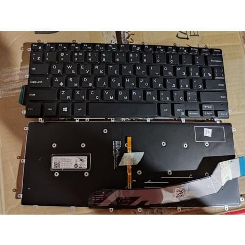 NEW Russian/RU Laptop Keyboard For DELL Inspiron 14 7460 7466 5370 5379 7375 5369 5579 Latitude 13 2 IN 1 3379 3490 No backlight
