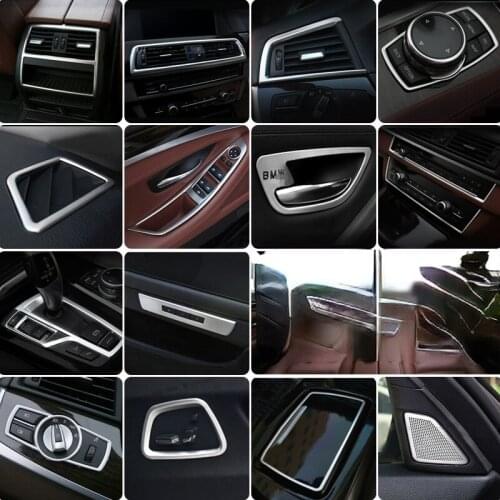 Suitable for BMW 5 series interior modification 11-17 trim strip central control air outlet body car sticker bright strip