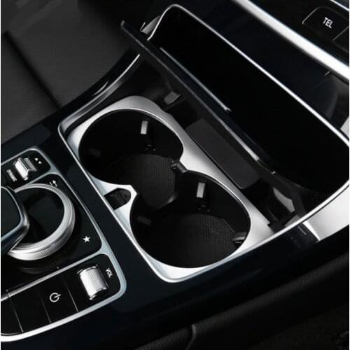 Cup holder trim For Mercedes w213 amg Mercedes w205 amg/glc x253 ABS coupe amg mercedes c class accessories w205 interior trim