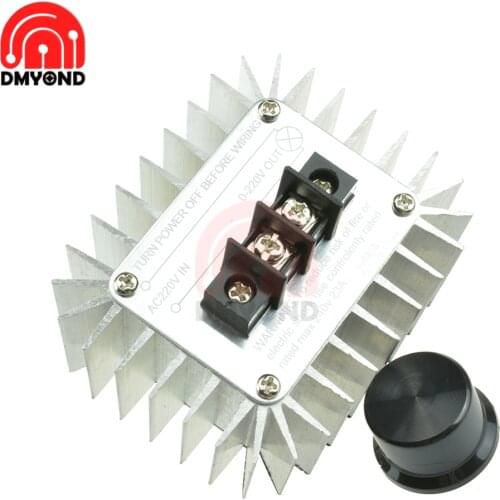 5000W AC 220V Motor Speed Control Fan Governor Power Control Switch AC Voltage Regulator Adjustable Electronic DIY Module