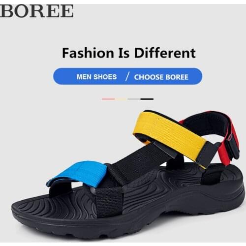 New Men Sandals Summer Couples Leisure Sports Shoes High Quality Outdoor Beach Slippers Lightweight Soft Non-slip Men Sandals