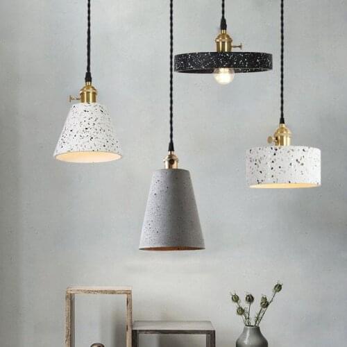 Nordic Modern Pendant Light Industrial Stone Lamp Bedroom Restaurant Bar Indoor Home Decor Lamps Suspension Dinning Room Lights