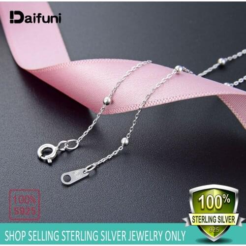 925 Sterling Silver O-Chains Necklace Chains Singapore Fine Chain Jewellery Accessories With Clavicle Chain String of 2MM Beads