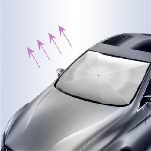 1pcs Car 125cm 145cm Foldable Windshield Sun Shade Umbrella UV Cover Sunshade Heat Insulation Front Window Interior Protection