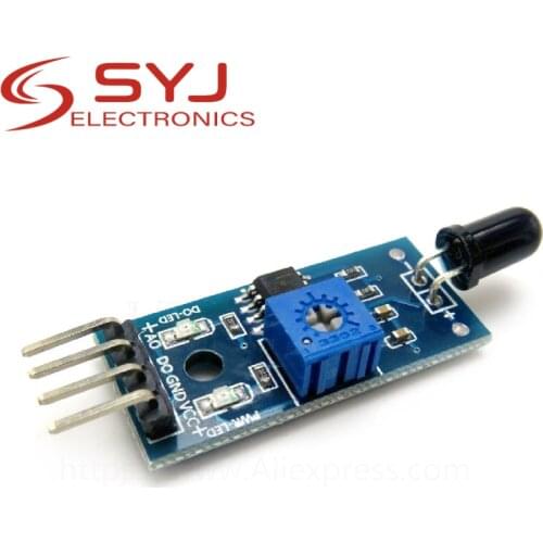 1pcs/lot LM393 4 Pin IR Flame Detection Sensor Module Fire Detector Infrared Receiver Module for Arduino Diy Kit In Stock