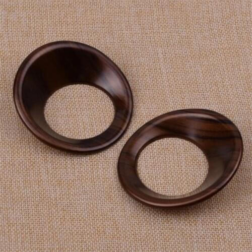 2pcs New Car ABS Plastic Peach Wood Grain Interior Rear Door Speaker Cover Trim Ring Frame Fit for Honda CRV CR-V 2017 2018