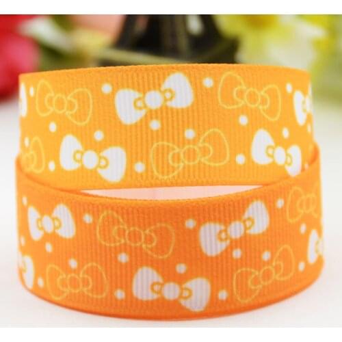 22mm 25mm 38mm 75mm Ruban satin Bowknot Cartoon Character printed Grosgrain Ribbon party decoration 10 Yards X-01838