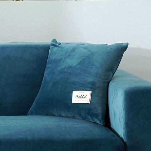 Velvet Cushion Cover Pillowcase Solid Color Decor Sofa Throw Pillows Decorative Wholesale 45*45cm 9colors