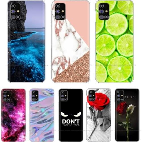 For Samsung M31s Case Soft Silicon Back Cover For Samsung Galaxy M31S Case TPU Bumper on for Samsung M31 S M 31S Coque Shell Bag