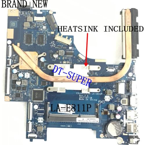 BRAND NEW, LA-E811P for HP 15-BS LAPTOP MOTHERBOARD ,ONBOARD PROCESSROR +GPU+HEATSINK