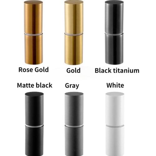 Roestvrij Staal Glazen Deur Bi-Pass Vinger Printless Vat Knop Pull Handle Douche Rose Gold Matte Black wit