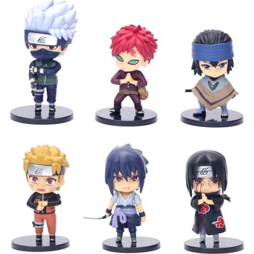 Naruto Figure Figurine Q Version Doll Modle Toys Kakashi Itachi Naruto Anime Statue Collectible Birthday Gift Toy Figma