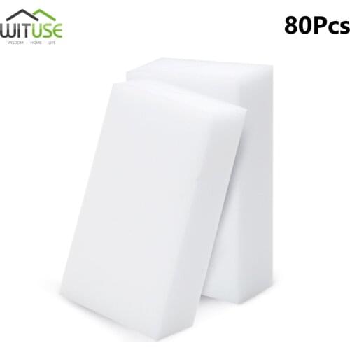 20/40/60/80Pcs White Magic Sponge Melamine Cleaner Eraser Multi-Functional Dish Pot Shoes Window Cleaning Sponge Tool 10x6x2cm