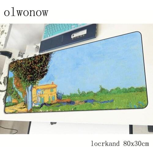 Van gogh mousepad 80x30cm Halloween Gift gaming mouse pad big gamer mat big game computer desk padmouse keyboard large play mats