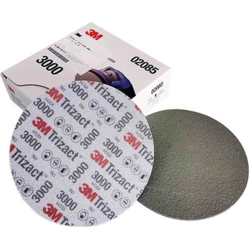 15pcs 3M Trizact Pyramid Disc Sponge Sandpaper P3000 P5000 Precision Grinding 6"152mm For Polishing Car Paint Automobile