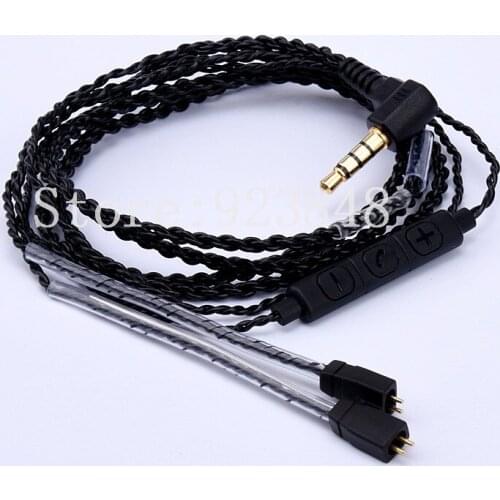 Upgrade wire with mic for ie80 se846 se535 se215 tf10 ue900 im70 im50 im03