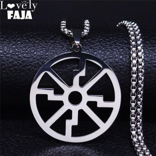 2021 Lightning So Stainless Steel Statement Necklace Silver Color Necklace Jewelry collar acero inoxidable mujer N4210S03