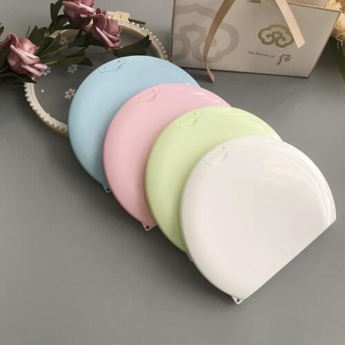Mask Storage Box Semicircle with Mirror Multifunctional N95 Mask Temporary Storage Box