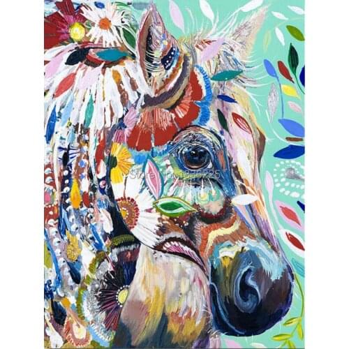 Hot new products for 2018 abstract horse painting handmade oil paintings dropship for home decor wall decoration painting