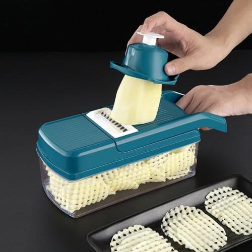 Protable Multifunctional Vegetable Cutter Food Storage Container Kitchen Gadgets