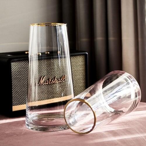 Living Room Bedroom Dining Table Countertop Vase Gift Transparent Glass Vase Modern Minimalist Style Decoration Household Vase