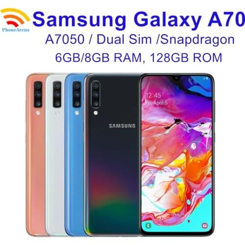 Unlocked Samsung Galaxy A70 A7050 90% New Dual Sim Mobile phone 6GB / 8GB RAM 128GB ROM 6.7" Octa Core Snapdragon 675 NFC