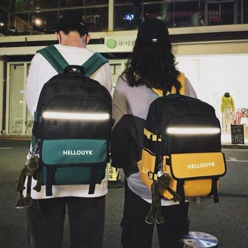 Schoolbag Women 's Ins Style Backpack Men 's Fashion Trendy Korean Style Harajuku Students Trendy Brand Large-Capacity Backpack