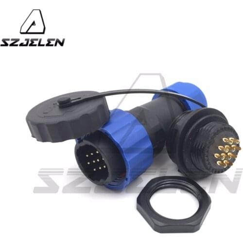 SD20TP-ZM, waterproof connector 10pin male to female , Automotive Connectors, LED power wire 10pin plug and socket
