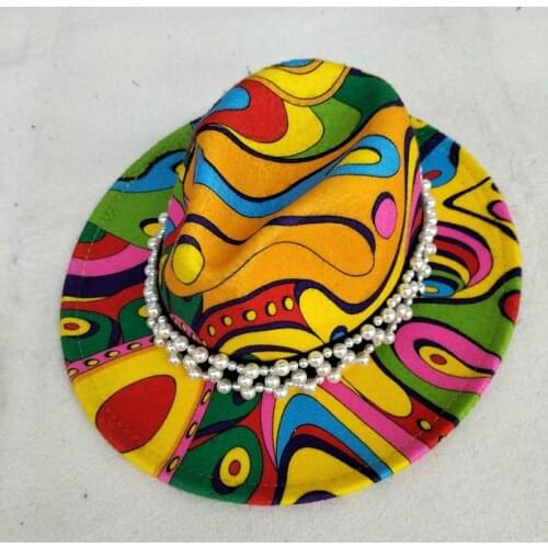 Fedora hat women Wide Brim Gradient color designed panama vintage artificial jazz cap Black Derby panama caps women winter hats