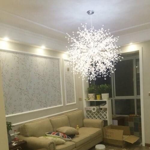Nordic Crystal K9 Gold Silver Ball Chandeliers Living Room Restaurant Store Dandelion Chandelier Lighting lustre avize