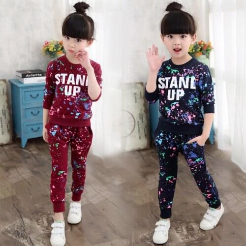Toddler Girls clothing New 2pc Tops + Pants Kids Sets for boys girls tracksuit Children clothing Set Kids Baby Gilrs clothes