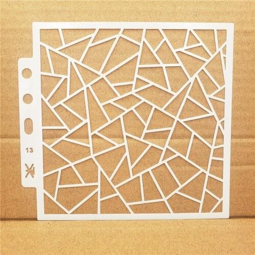 14.1*13 glass stencils Cover template spray plastic mold shield DIY cake hollow Embellishment printing lace ruler Easter