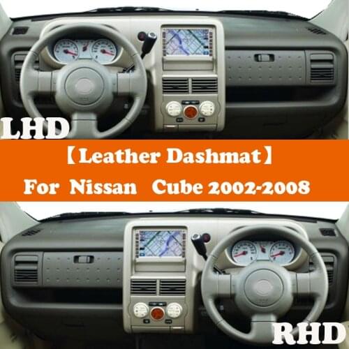 Suede Leather Dashmat Accessories Car-Styling Dashboard Covers Pad Sunshade For Nissan Cube Z11 G2 2002 2003 2004 2005 2006-2008