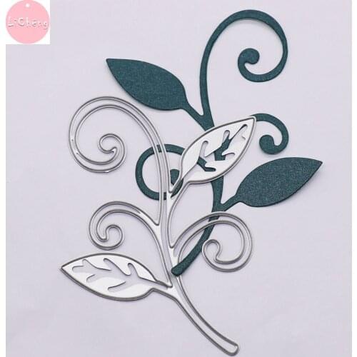 LC752 Leaf Branch Metal Cutting Dies for DIY Scrapbooking Album Paper Cards Crafts Embossing Making Template Stencil Dies 2020