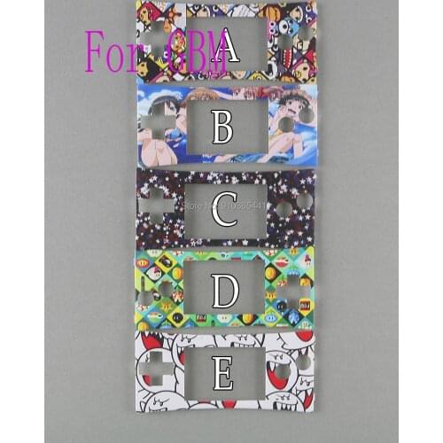 1pc New patterns For GameBoy Micro Cover Fashion style Front faceplate cover for GBM System Front shell case housing
