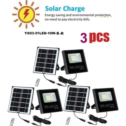 3pcs solar Outdoor Street Waterproof Wall Lights Power Street Light smart on at night Light Garden Security Lamp floodlight spot