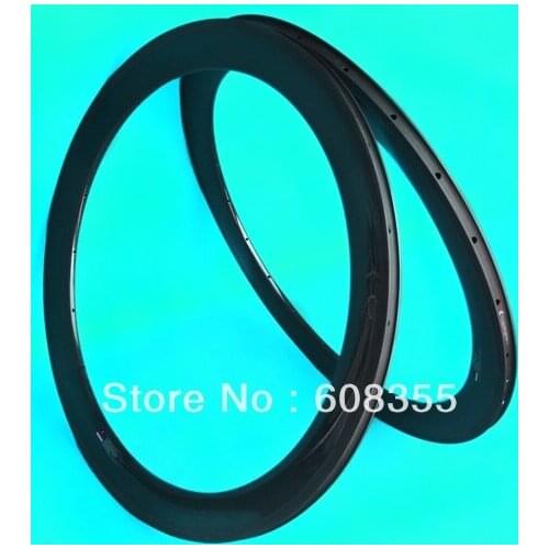 3K Full carbon road bike 700C Clincher wheel Rim 60mm ( hole 20 , 24 )