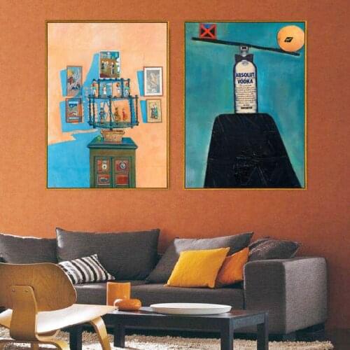 Abstract Canvas Painting Retro Classic Wall Art Canvas Wall Pictures for Living Room Bedroom Unique Poster Home Décor 03