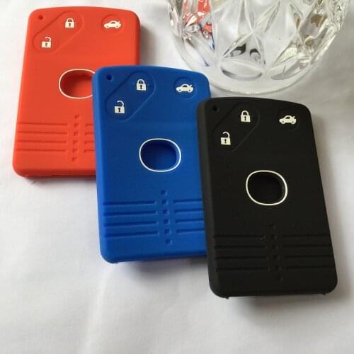 Auto Car Key Protection Case Shell For Mazda 3 5 6 8 M8 CX-7 CX-9 Smart Card Holder Silicone Cover 3 Buttons