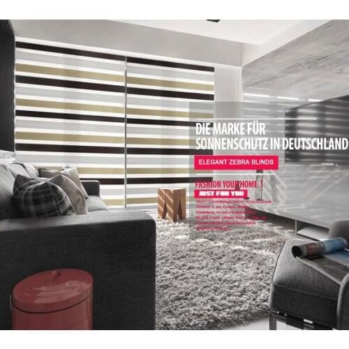 Free shipping elegant Popular zebra blinds double-layer three-colour roller blinds and curtain fabric the curtain window curtain