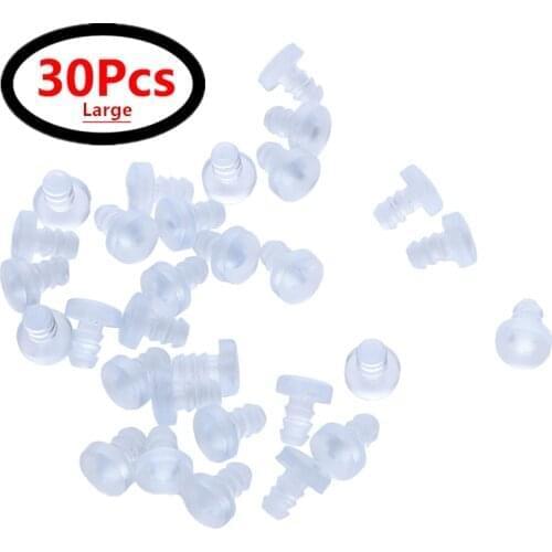US STOCK 30PcsLarge Rubber Glass Table Top Spacers Anti Collision Embedded Stem Bumpers Furniture Cabinet Door Cabinet Bumpers