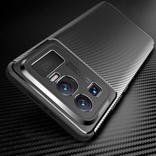 Carbon Fiber Pattern Luxury Fundas TPU Bumper Cover For Xiaomi Mi11 Mi 11 Ultra 11ultra Mi11ultra 5G 6.81 Case Shockproof Shell