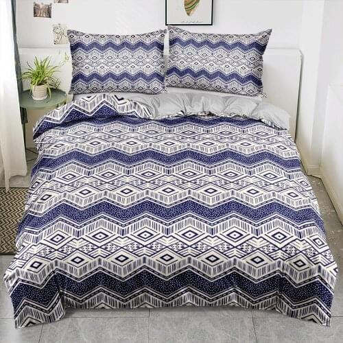 Classic Geometry King Duvet Cover Bedding Sets Full Bed Linen Sets Queen Comforter/Quilt Covers Pillowcases Twin Size Bedspreads