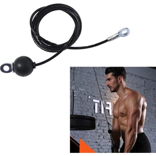 Fitness DIY Pulley Cable PU Coated Steel Wire Rope Arm Biceps Triceps Blaster PXPF