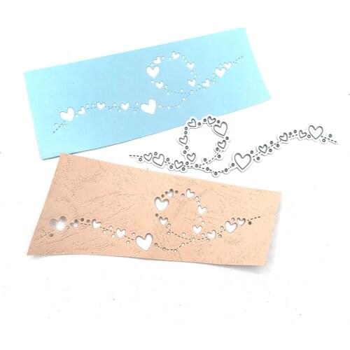 Julyarts Love Side Lace for crafts Heart Dies Scrapbook Album Mold Decoration Scrapbook Paper Craft Knife Mould Blade Punch