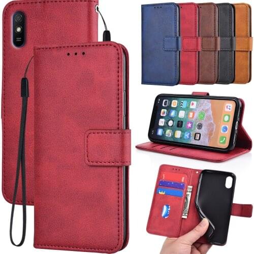 Leather Case for Xiaomi Redmi 9A 9 T 9C 8A 8 7A 7 6A 6 5A 5 Plus 4A 4x K40 K30 K20 Pro S2 Go Funda Card Wallet stand Phone Cover