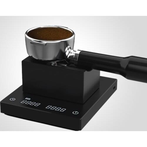 Magic Cube Espresso Coffee Tamper Station Portafilter Stainless Steel Coffee Machine Handle Powder Hammer Rack Holder Silica Gel